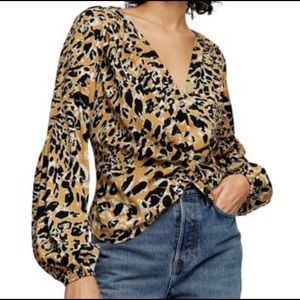 TOPSHOP leopard Blouse